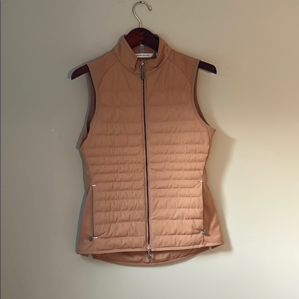 Peter Millar Light Brown Quilted Vest